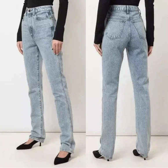 Khaite Daria Light Blue Jeans - Picture 2 of 8